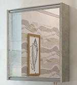 60"EvaGold" Зеркало "White Stone 60"