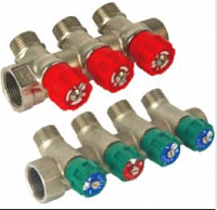 Коллектор регулируемый 3/4"х1/2" 4вых. FRAP