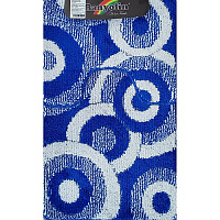 РМС 00254 Коврик для ванны CLASSIK MULTI 2ой СИНИЙ (55х90+45х55см)100% полиэст