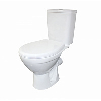 Rosa унитаз "Соло" белый (гориз, нижн, сид, 2-кн.арм.) код531593