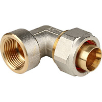 SFS-0007-003420 STOUT Угольник-переходник с внутренней резьбой 3/4"х20 для металлопластиковых труб винтовой