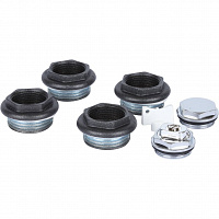 Универс. компл. д/рад. 3/4" (пробки+маевс) Global KIT (цвет cod.07 grigio scuro opaco mettalizzatoЧ