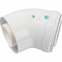 SCA-8610-000045 STOUT Элемент дымохода конденсац. угол 45° DN60/100 м/п PP-FE