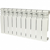 ROMMER Profi BM 350 (BI350-80-80-130) 10 секций радиатор биметаллический (RAL9016)
