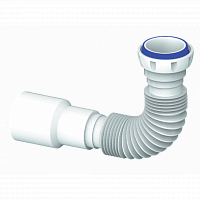 Гофра 1 1/2 *40/50 D45 (400 мм) с гайкой, плоская прокладка UNICORN 533312