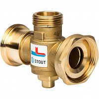 SVM-0050-327008 STOUT Термостатический смесительный клапан G 1"1/2M-G 1"1/2F-G 1"M   70°С
