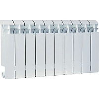 *Global STYLE PLUS 500 14 секций радиатор биметаллический боковое подключение (белый RAL 9010)