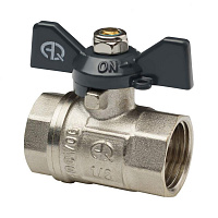 Кран шаровой 3/4 вн-вн бабочка AQUALINK