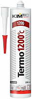Герметик для печей. KIM-TEC Thermo1200 101E 310мл силикатный, чёрный