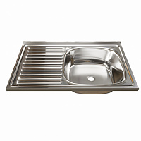 Мойка НАКЛАДНАЯ глянцевая MIXLINE 500*800  0,4mm правая