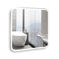 Зеркало MIXLINE "Стив" 700*680 (ШВ) сенсор выкл,светодиодная подсв код536550