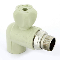 Шаровый кран для радиатора угловой 25-3/4" FV plast