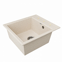 Мойка ZX-GM 04 бежевая 480*420*180 мм код544290