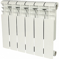 ROMMER Profi BM 350 (BI350-80-80-130) 6 секций радиатор биметаллический (RAL9016)
