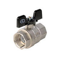 Кран шаровой для газа 1/2" в/в бабочка (AQUALINK 120/10)