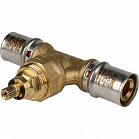 SFP-0014-002020 STOUT Вентиль с хромированной ручкой 20х20 для металлопластиковых труб прессовой