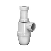Сифон для кухни 1 1/2"*40 без выпуска B0120 Акватер