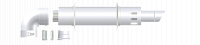 KIT08S Комплект коаксиальный Ø60/100 (ARISTON-BAXI-CHAFFOTEAUX-PROTHERM-VAILLANT)