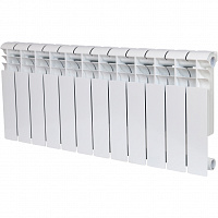 ROMMER Profi BM 350 (BI350-80-80-130) 12 секций радиатор биметаллический (RAL9016)