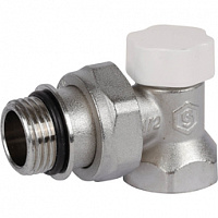 Клапан запорно-балансировочный, угловой 1/2" с доп. уплотнением Stout SVL1156100015