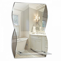 Зеркало "MIXLINE" Соблазн 440*680 с полкой код 537406