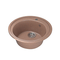 Мойкa ML-GM11 круглая, терракотовая (307) , 500мм (глуб. чаши 180)код525073
