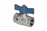Кран шаровой для газа 3/4" в/в бабочка (AQUALINK 100/10)
