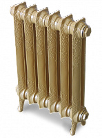 Чугунный радиатор EXEMET Rococo 660/4 секц (муар слоновая кость С19)