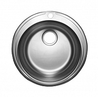 Х D480 Мойка круглая декор С/О 48*18см 0,8мм