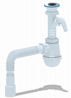 A1015 Сифон Ани Грот 1 1/2"* 40с отв.с/м, с г/тр.40х40/50