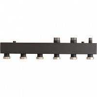 RDG-0017-004005 ROMMER Стальной распределительный коллектор 5 отопительных контура 1 1/2х1 1/2"
