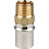 SFP-0001-001220 STOUT Переходник с наружной резьбой 1/2"х20 для металлопластиковых труб прессовой