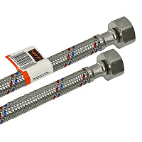 Гибкая подводка для воды 1/2"x1/2" г-г 1,2м