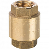 Обратный клапан пружинный муфтовый с пласт. седлом 1/2" Stout SVС-0002-000015