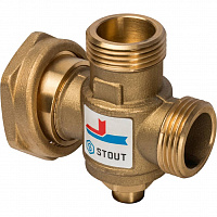 SVM-0050-327007 STOUT Термостатический смесительный клапан G 1"M-G 1"1/2 F-G 1"M   70°С