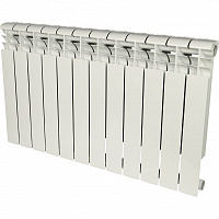 ROMMER Profi 500 (AL500-80-80-100) 12 секции радиатор алюминиевый (RAL9016)