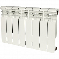 ROMMER Profi BM 350 (BI350-80-80-130) 8 секций радиатор биметаллический (RAL9016)