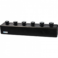 Стальной распред.коллектор на 3 отопит.контура в теплоизол. DN25 SDG-0016-004003 STOUT