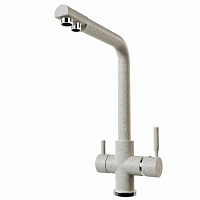 Смеситель для кухни 40к MIXLINE ML-GS10 (302) песочный с вых. для питьевого фильтра	 код 547686