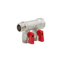 Коллектор 3/4''x1/2'' с отсечными кранами VRT (2 вых)