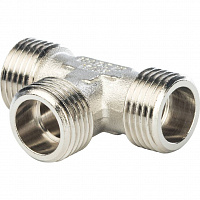 SFT-0018-343434 STOUT Тройник НН никелированный 3/4X3/4X3/4