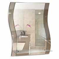 Зеркало "MIXLINE" Элегия  550*685 с полкой  код 525381
