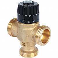 SVM-0125-186525 STOUT Термостатический смесительный клапан для систем отопления и ГВС 1"  НР   30-65°С KV 1,8