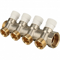 Коллектор регулируемый 1"х3/4" ЕК 4вых. Stout SMB 6851-013404
