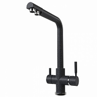 Смеситель для кухни 40к MIXLINE ML-GS10 (343) антрацит с вых. для питьевого фильтра код 547934