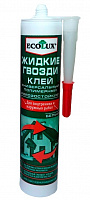 Ecolux Жидкие гвозди клей полимерный БЕЛЫЙ 310 мл