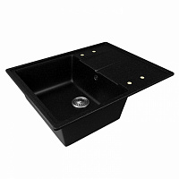 Мойка ZX-GM 05 с крылом, черная 480*620*180 мм код544298