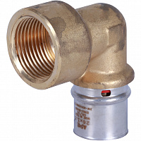 SFP-0010-000126 STOUT Угольник-переходник с внутренней резьбой 1"х26 для металлопластиковых труб прессовой