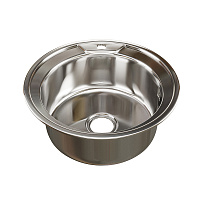 Мойка круг d 51 (0, 8) вып 3 1/2 MIXLINE (глуб чаши 18см) с сифоном код 528185