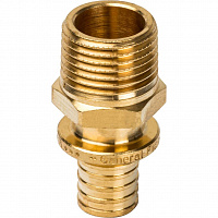 SFA-0001-001612 STOUT Переходник с наружной резьбой 16xR 1/2" для труб из сшитого полиэтилена аксиальный